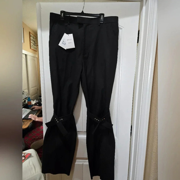 BOTTEGA VENETA Strap-detail straight-leg pant Size UK 56- US XXL Trousers UNISEX - Picture 2 of 11